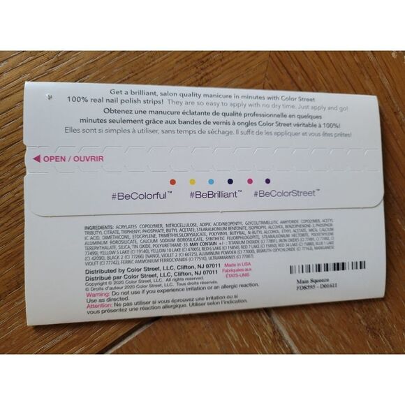 Color Street Nail Polish Strips- Main Squeeze- NIP - Picture 5 of 5